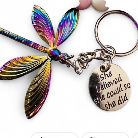 ✨ Mystic Dragonfly Women’s Silicone Beaded Keychain - Picture 6 of 7